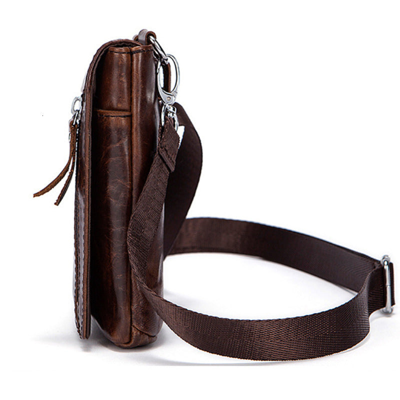 Sarah Express Compact Leather Messenger Waist Bag