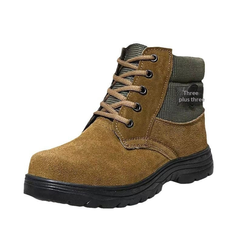 Sarah Express Men's Sheepskin-Lined Leather Winter Boots