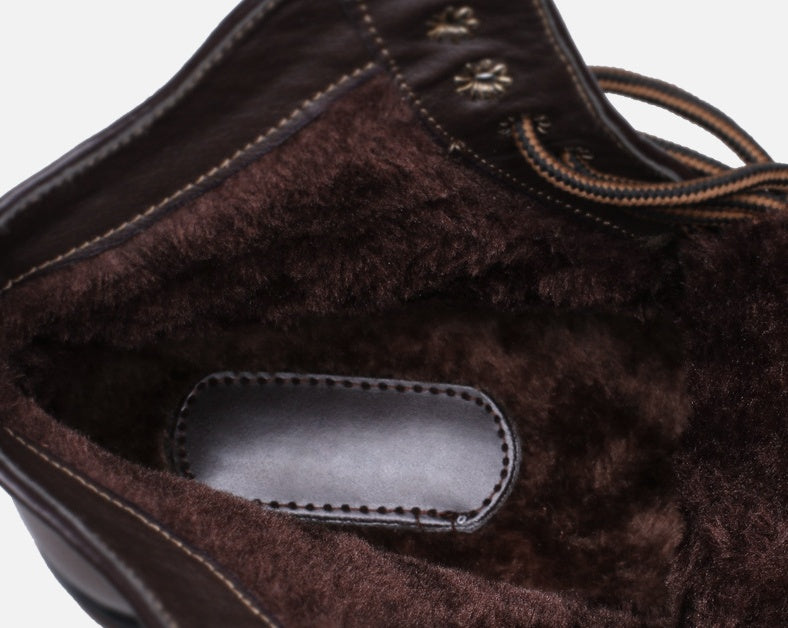 Sarah Express Men's Casual Martin Lace-Up Boots