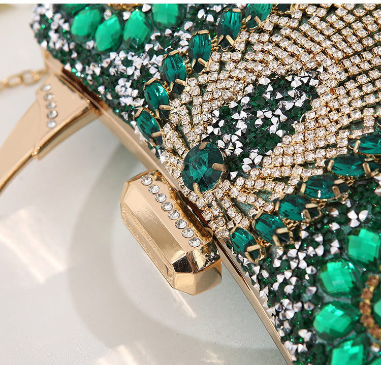 Sarah Express Diamond Inlaid Hard Shell Evening Clutch