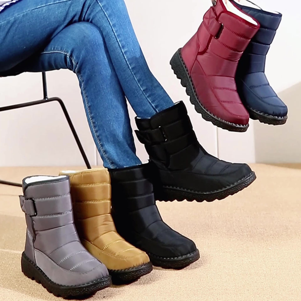 Sarah Express Plush Lined Waterproof Winter Ankle Boots