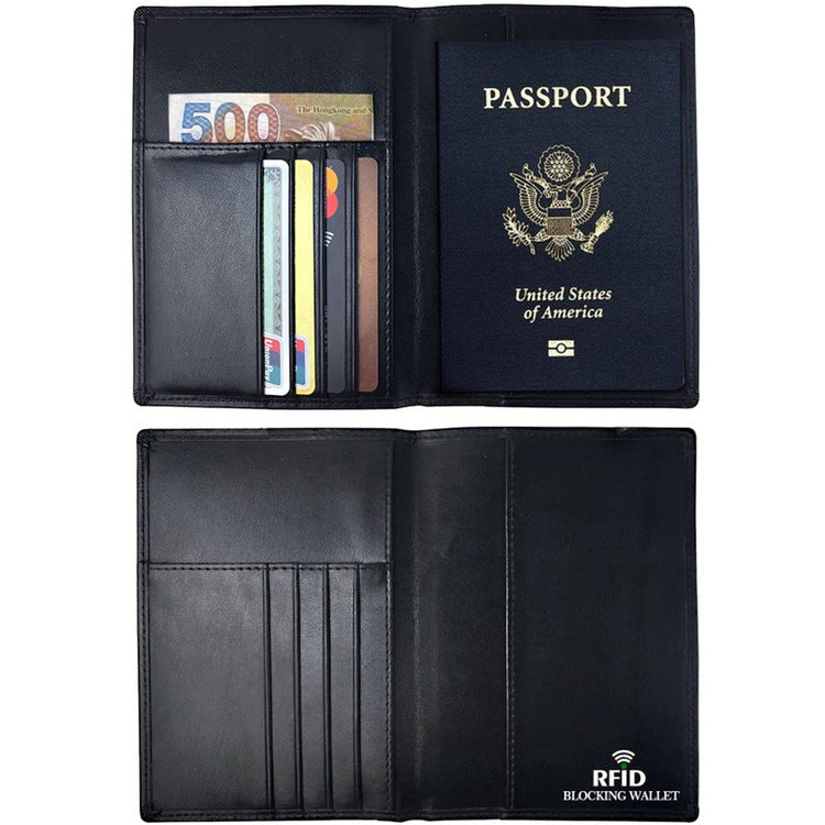 Sarah Express RFID Blocking Leather Passport Holder Case
