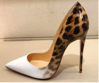 Sarah Express Pointed-Toe Leopard Print Stiletto Heels