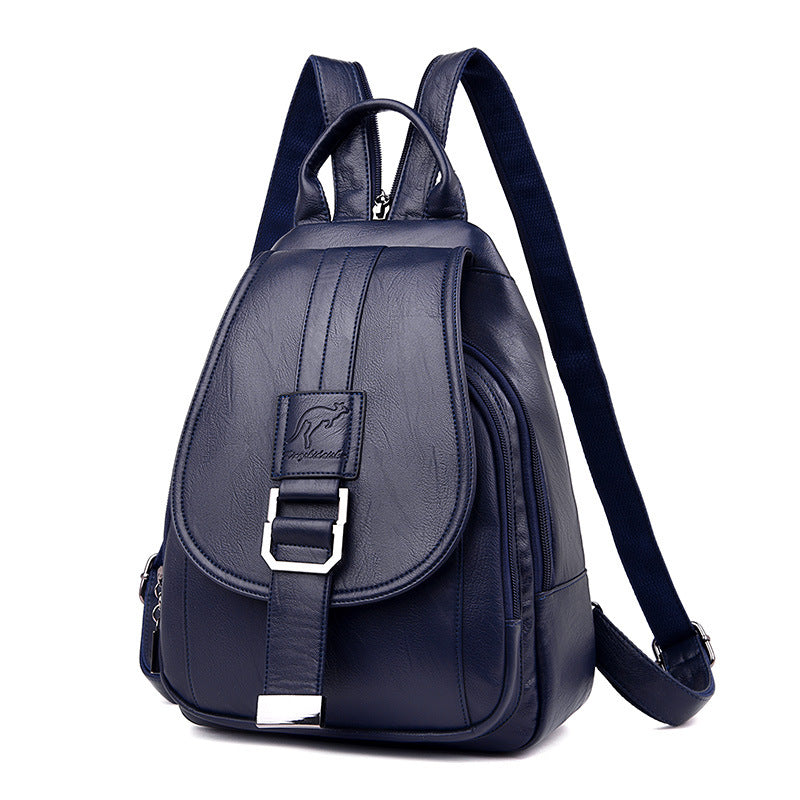 Sarah Express Compact Waterproof Casual Daily Backpack blue