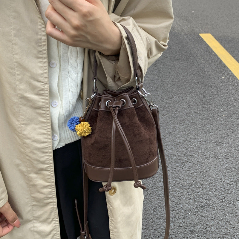 Sarah Express Drawstring Bucket Bag with Adjustable Strap