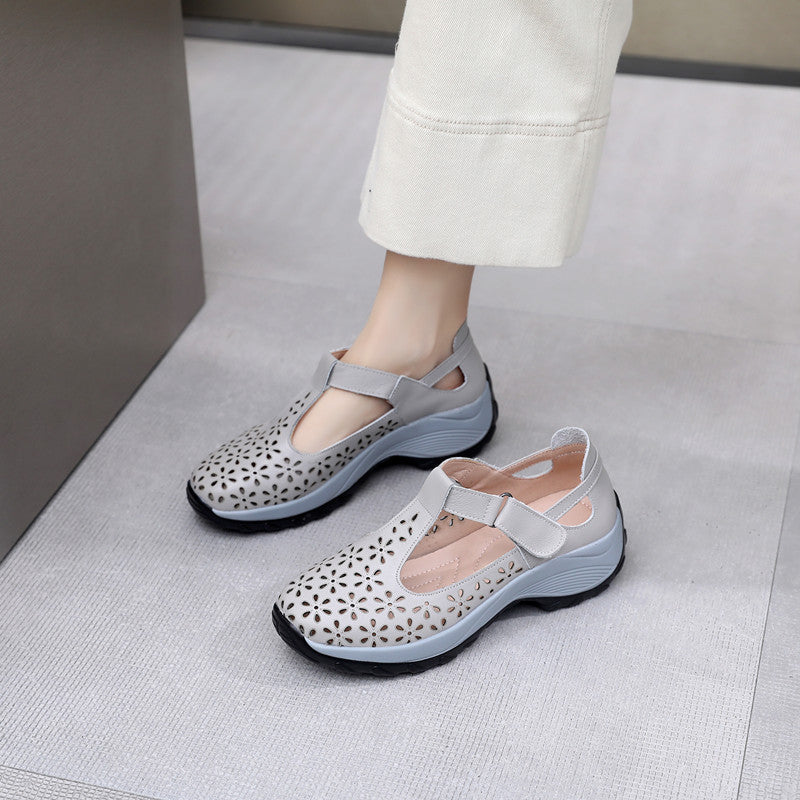 Sarah Express Women's Suede Round Toe Flat Shoes