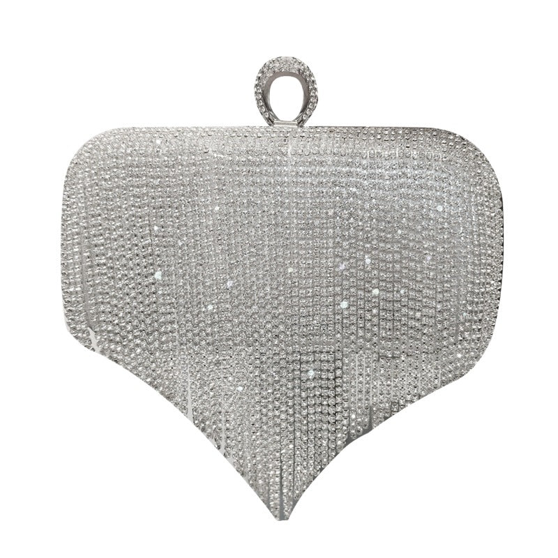 Sarah Express Diamond Fringed Evening Clutch Bag
