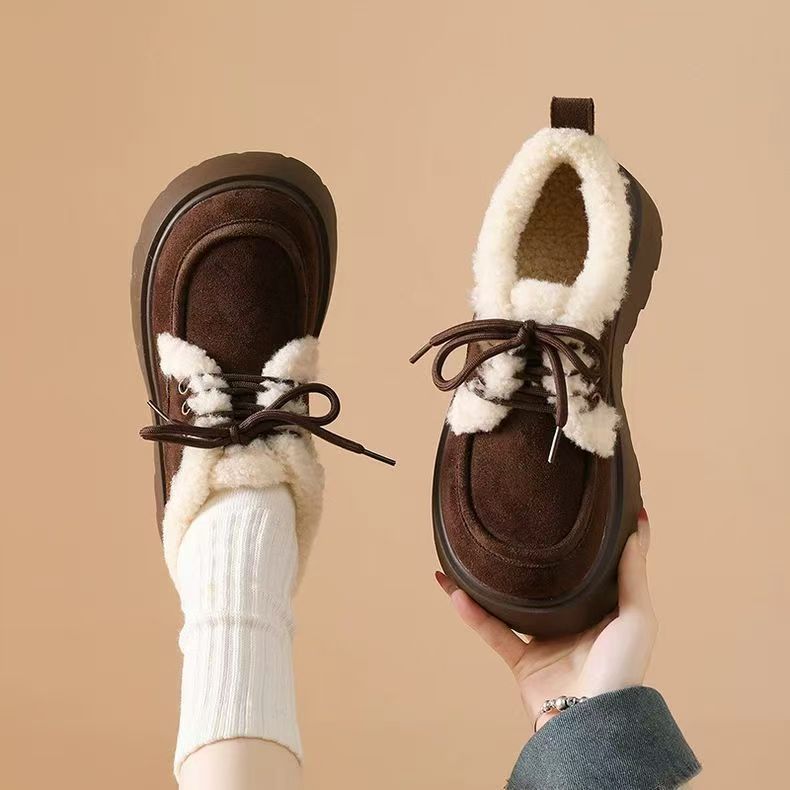 Sarah Express Fleece-Lined Chunky Sole Comfort Flats
