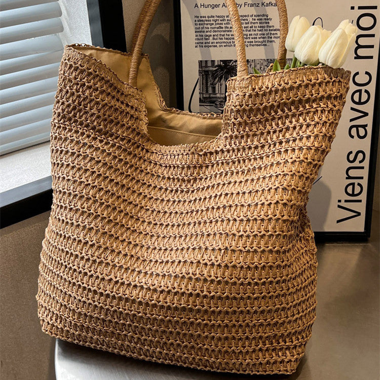 Sarah Express Large Capacity Woven Straw Tote Bag