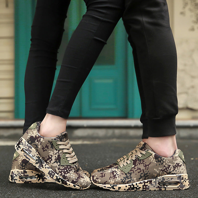 Sarah Express Retro Camo Print Casual Running Sneakers