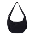 Sarah Express Lightweight Nylon Dumpling Crossbody Shoulder Bag Black 34x5x22cm