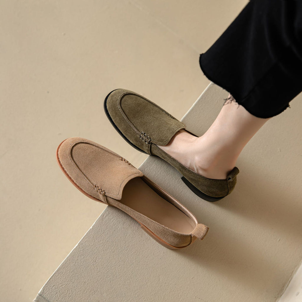 Sarah Express Women's Slip-On Suede Flats