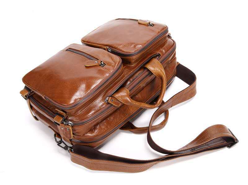 Sarah Express Multi-functional Leather Laptop Handbag