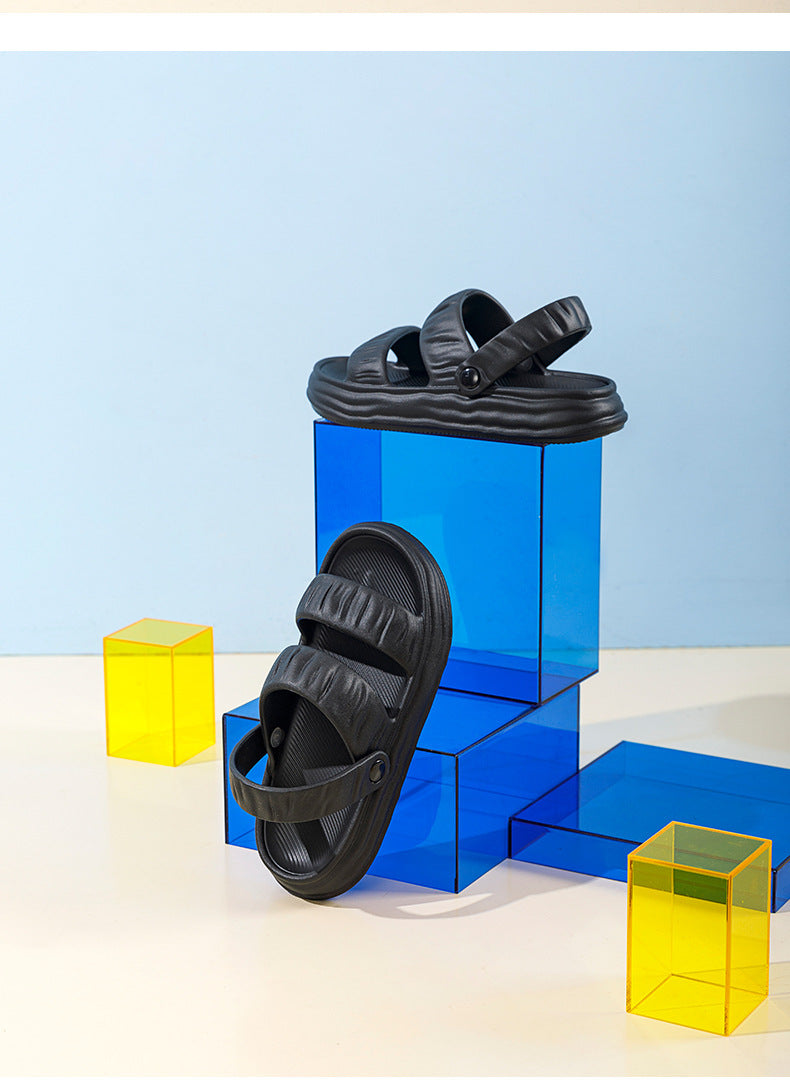 Sarah Express Retro Hollow-Out EVA Slip-On Sandals