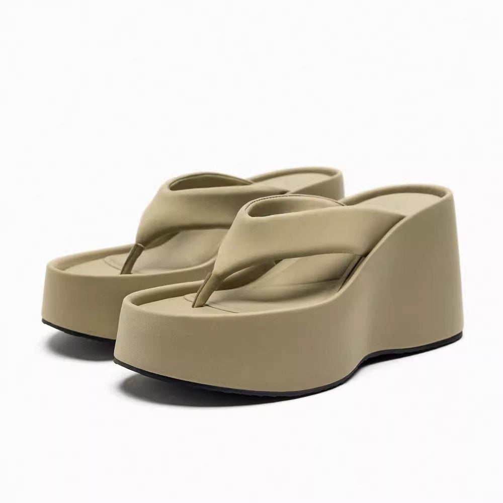 Sarah Express Satin Open-Toe Platform Heels