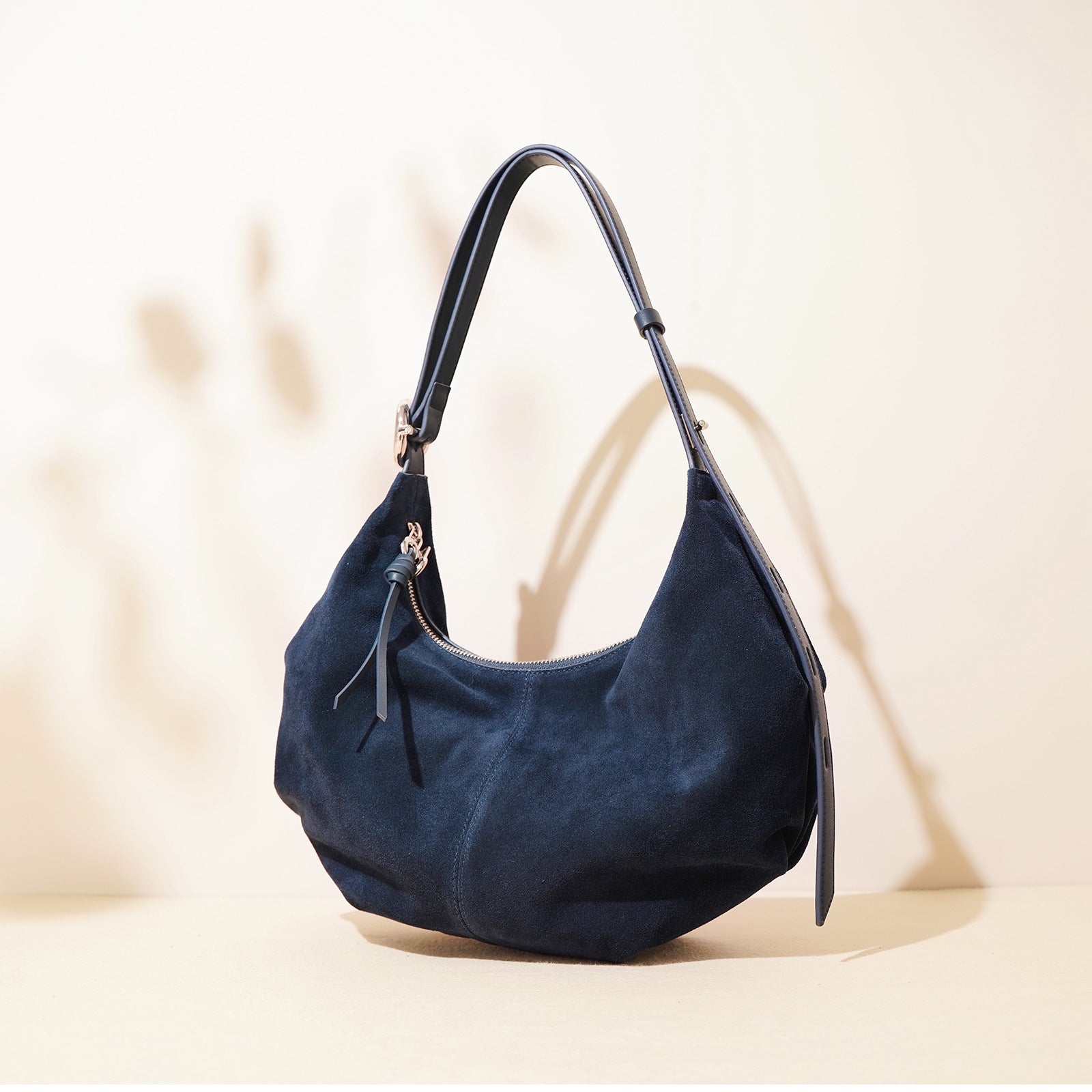 Sarah Express Matte Cowhide Leather Dumpling Crossbody Bag
