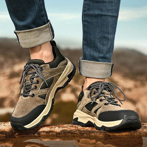 Sarah Express Men's Breathable Lace-Up Outdoor Sneakers