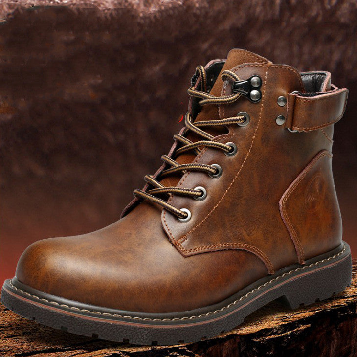 Sarah Express Men's Fleece Lined Retro Martin Boots