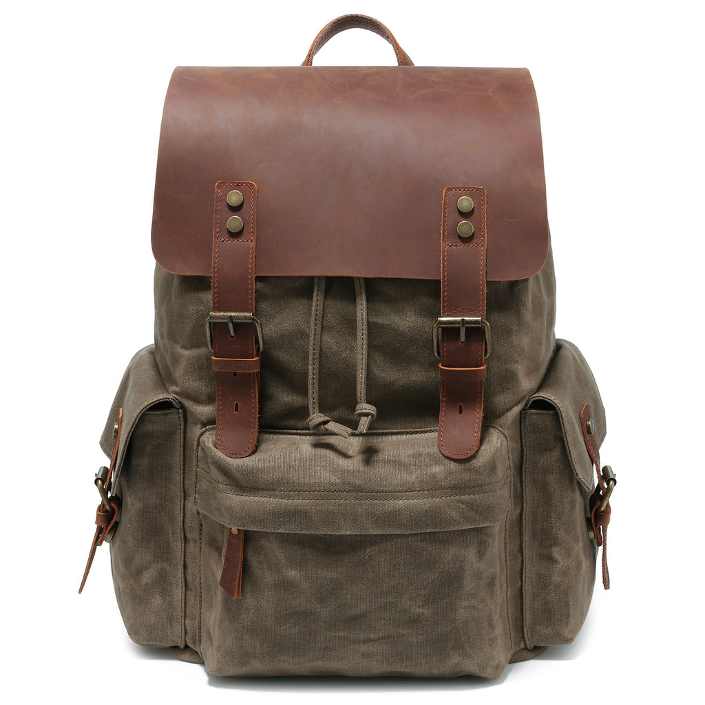 Sarah Express Canvas Oil Wax Waterproof Rucksack