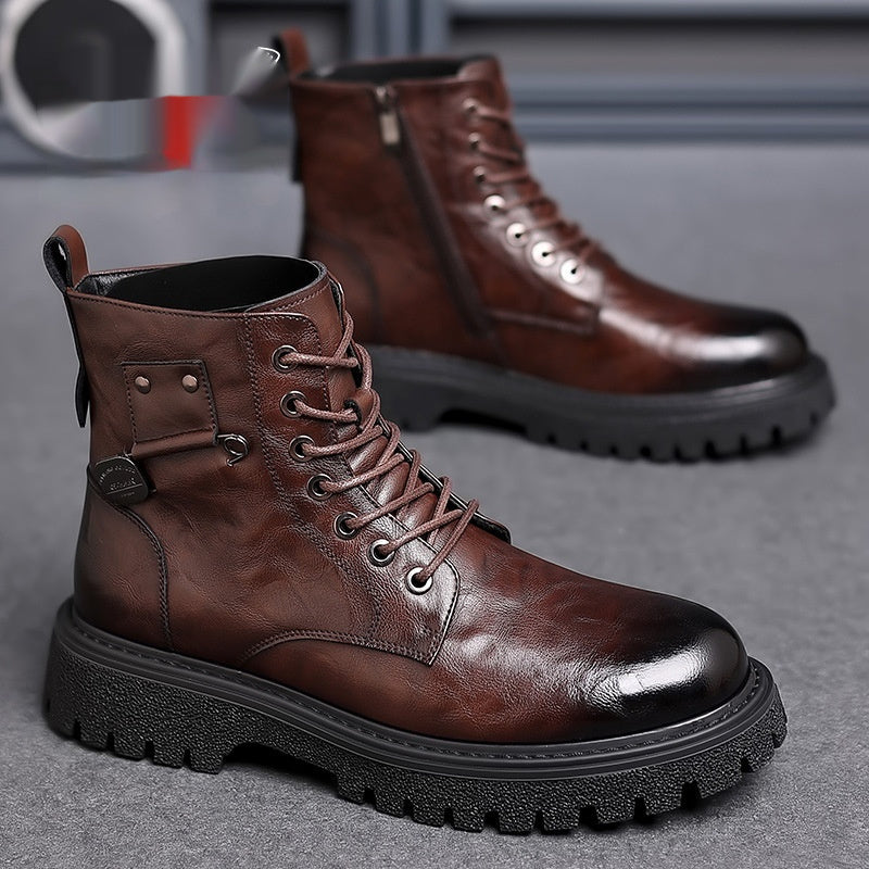 Sarah Express Men's Retro High-Top Martin Boots