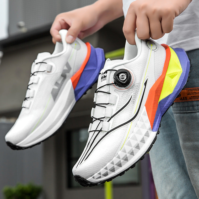 Sarah Express Unisex Breathable Off-Road Running Sneakers Standard White