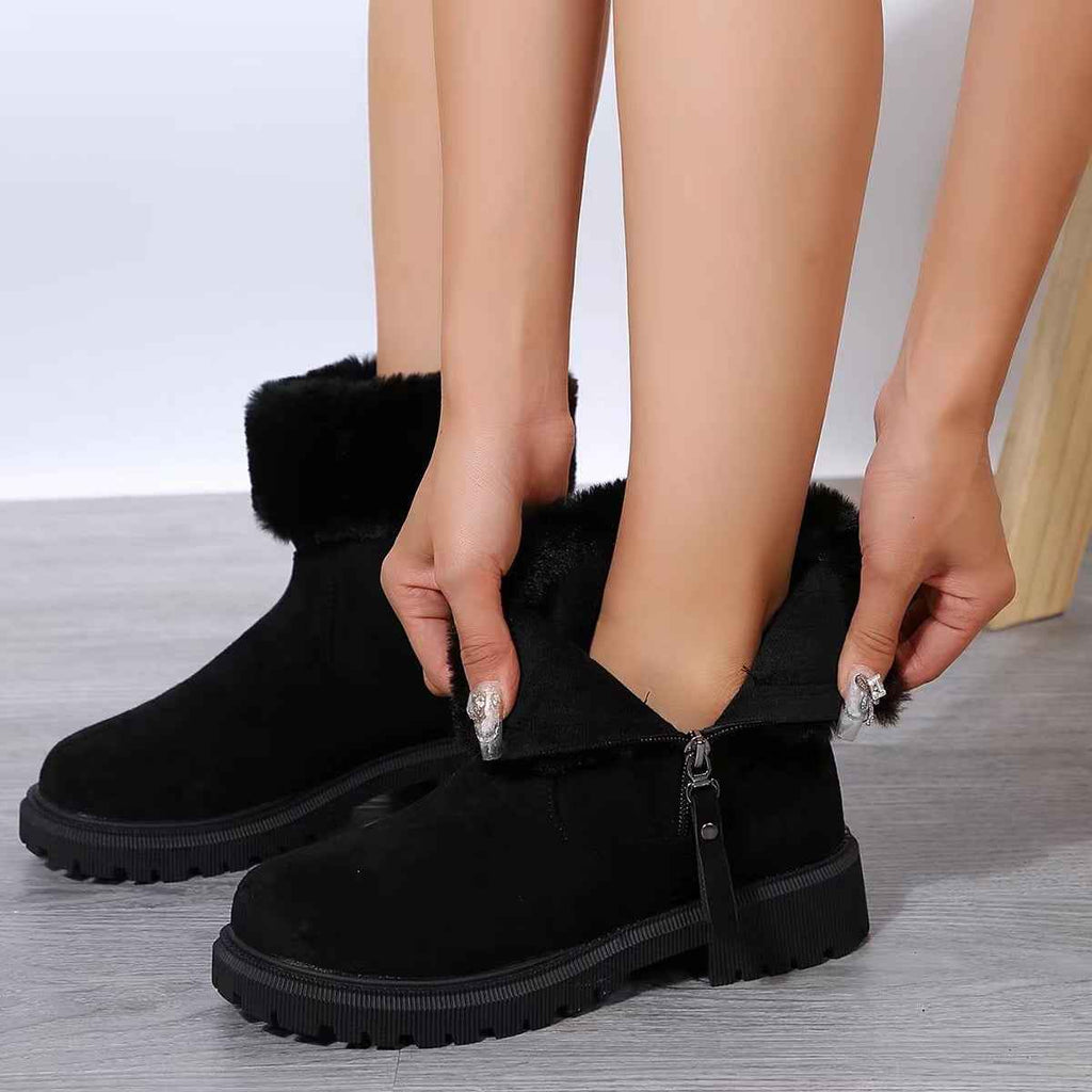 Sarah Express Plush Lined Winter Ankle Boots