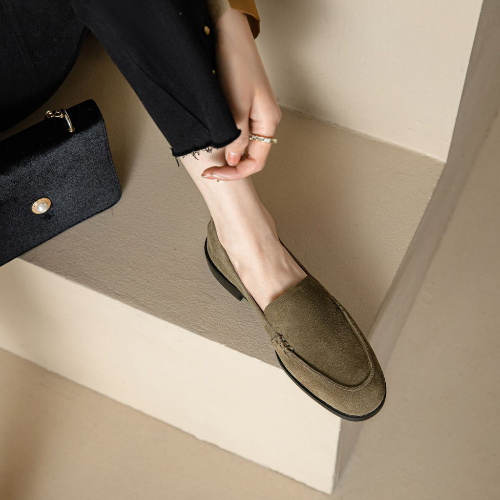 Sarah Express Women's Slip-On Suede Flats
