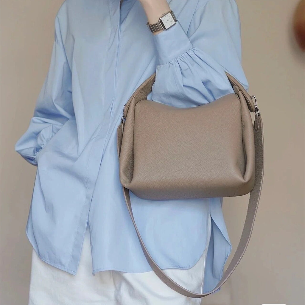 Sarah Express Genuine Leather Structured Box Shoulder Bag