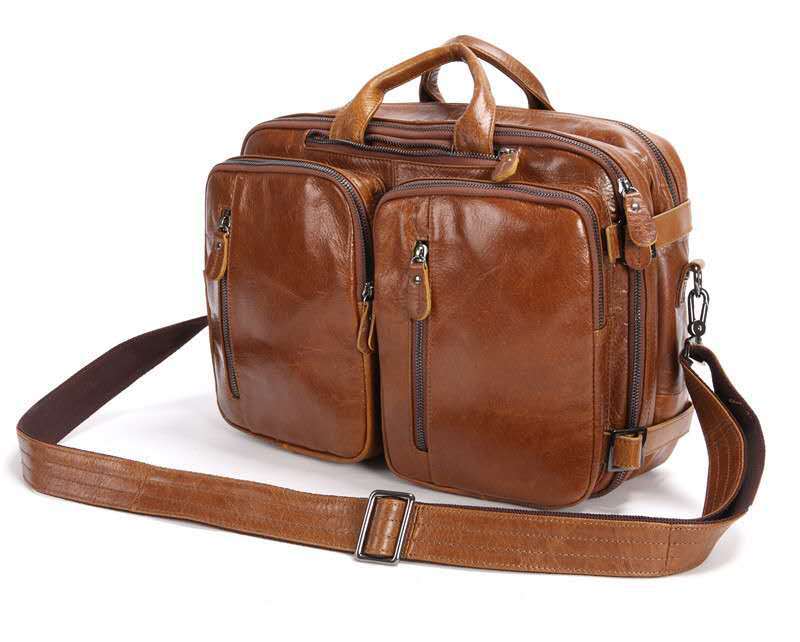 Sarah Express Multi-functional Leather Laptop Handbag