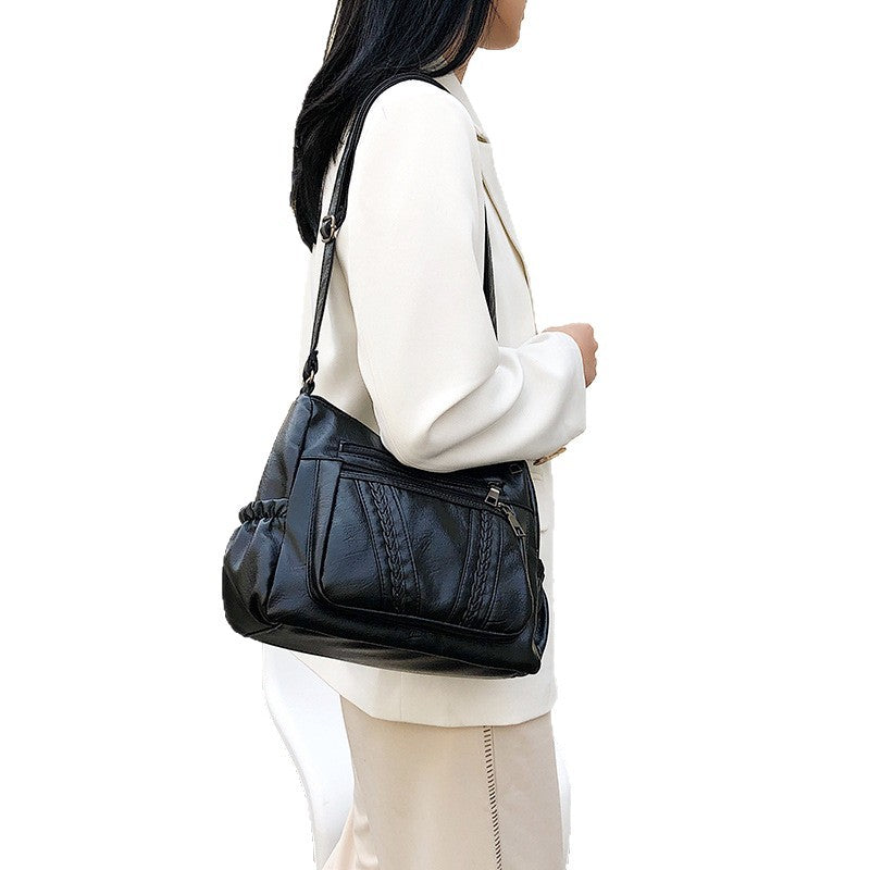 Sarah Express Soft PU Leather Crossbody Shoulder Bag
