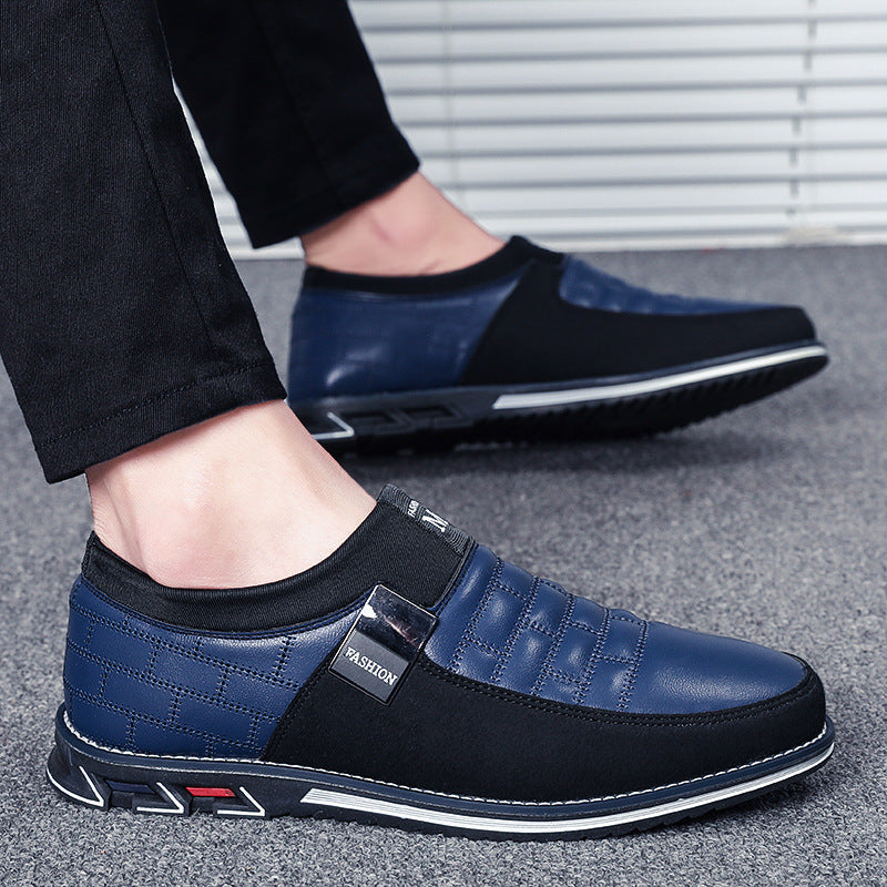 Sarah Express Men's Lace-Up Microfiber Leather Dress Shoes