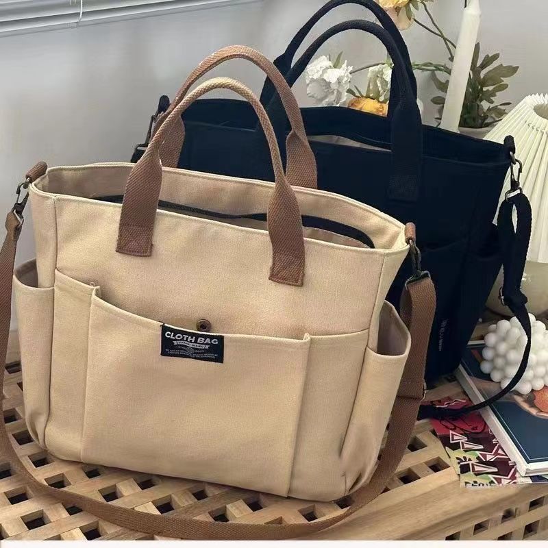 Sarah Express Large Capacity Canvas Commuter Shoulder Bag