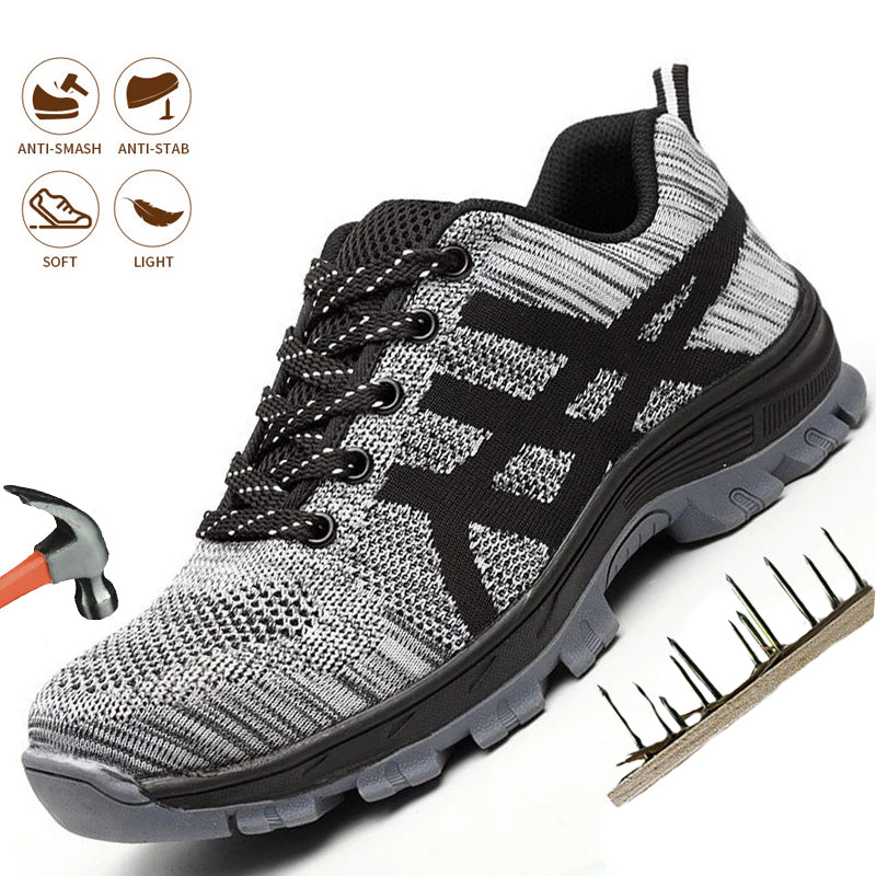 Sarah Express Steel Toe Breathable Mesh Work Sneakers