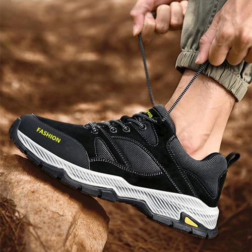 Sarah Express Men's Breathable Lace-Up Outdoor Sneakers