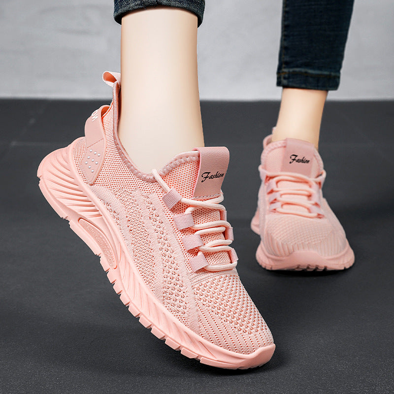 Sarah Express Lightweight Breathable Mesh Lace Up Sneakers