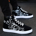 Sarah Express Graphic Print High Top Sneakers Black