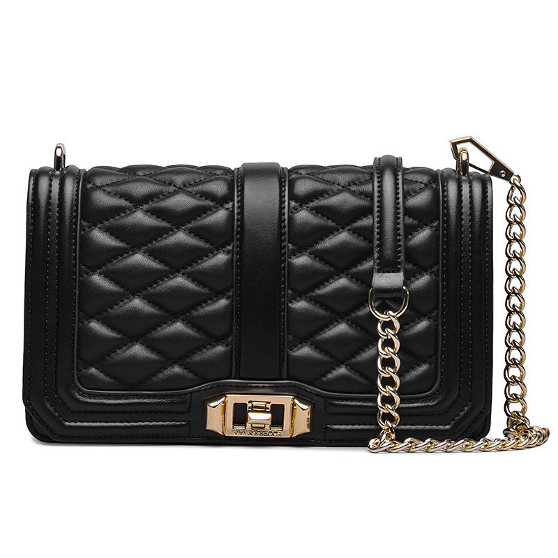 Sarah Express Rhombic Quilted Chain Shoulder Bag