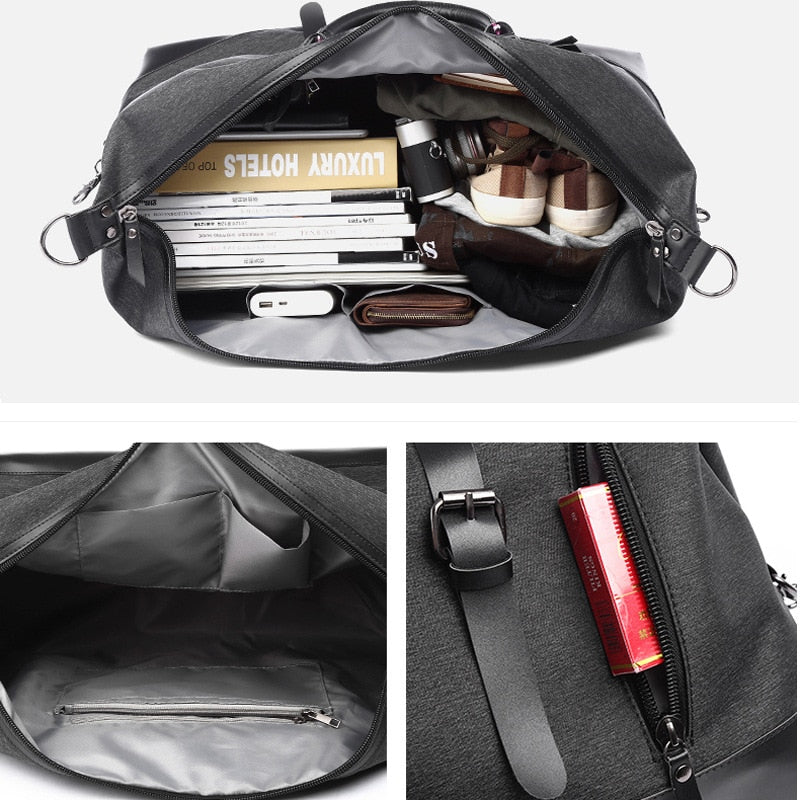 Sarah Express Water Resistant Oxford Travel Duffle Bag