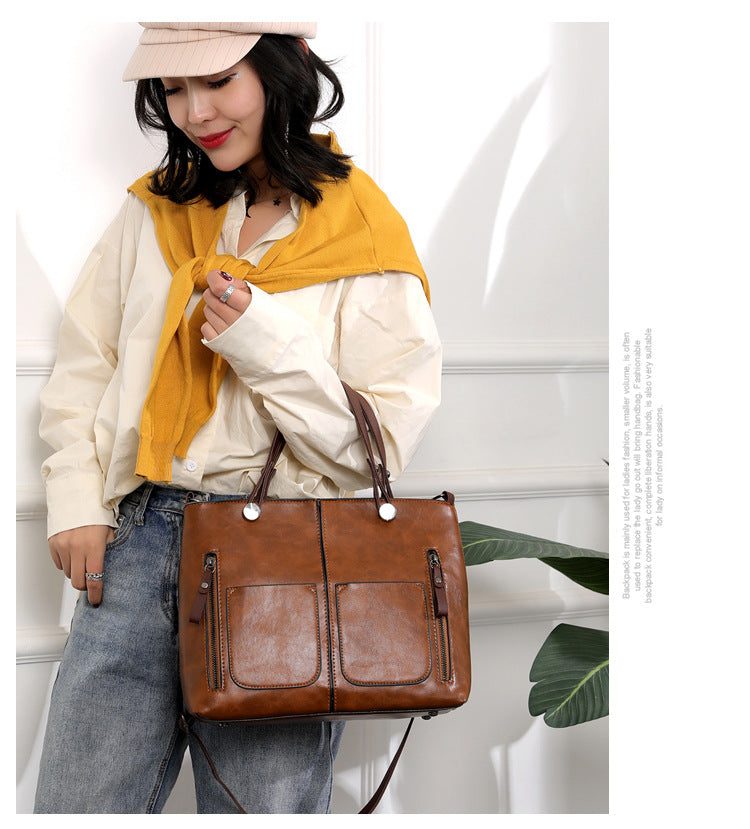 Sarah Express Retro Horizontal Square Travel Handbag