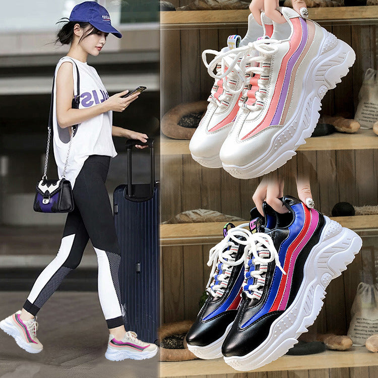 Sarah Express Thick Soled Student Dad Sneakers