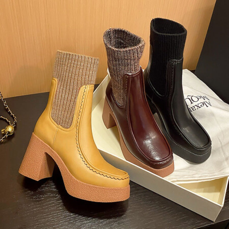 Sarah Express Women's Platform Martin Boots