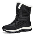Sarah Express Women's High-Top Fleece-Lined Winter Snow Boots Black