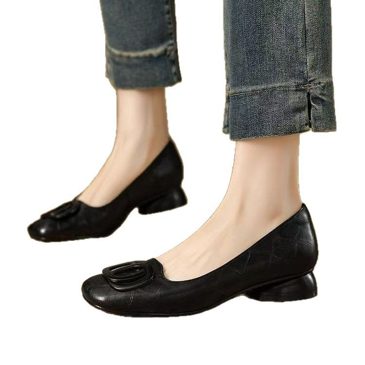 Sarah Express Vintage Round Toe Slip-On Flats