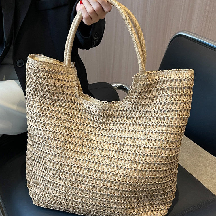 Sarah Express Large Capacity Woven Straw Tote Bag