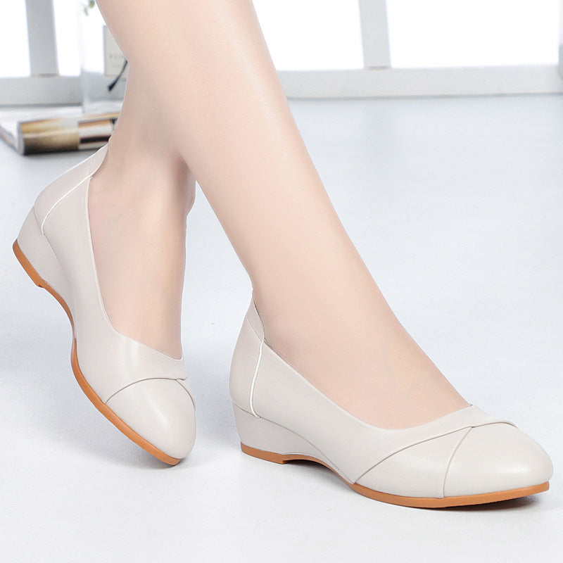 Sarah Express Minimalist Round Toe Low Heel Flats