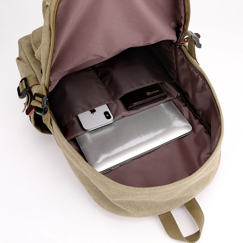 Sarah Express Retro Canvas Large Capacity Student Backpack