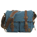 Sarah Express Canvas Postman Messenger Bag Blue