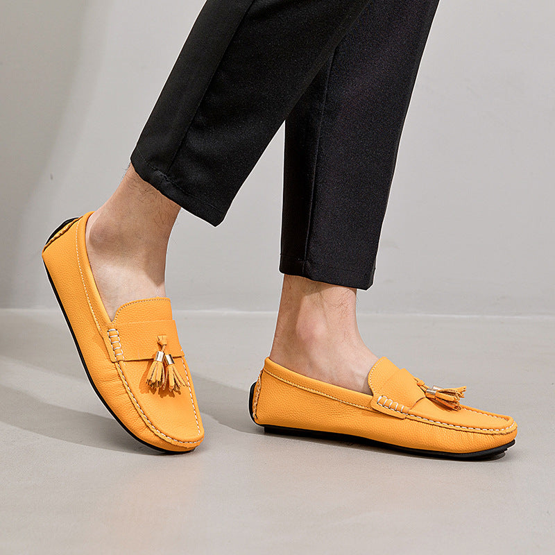 Men's Slip-On Suede Leather Loafers – product detail alternate view 9