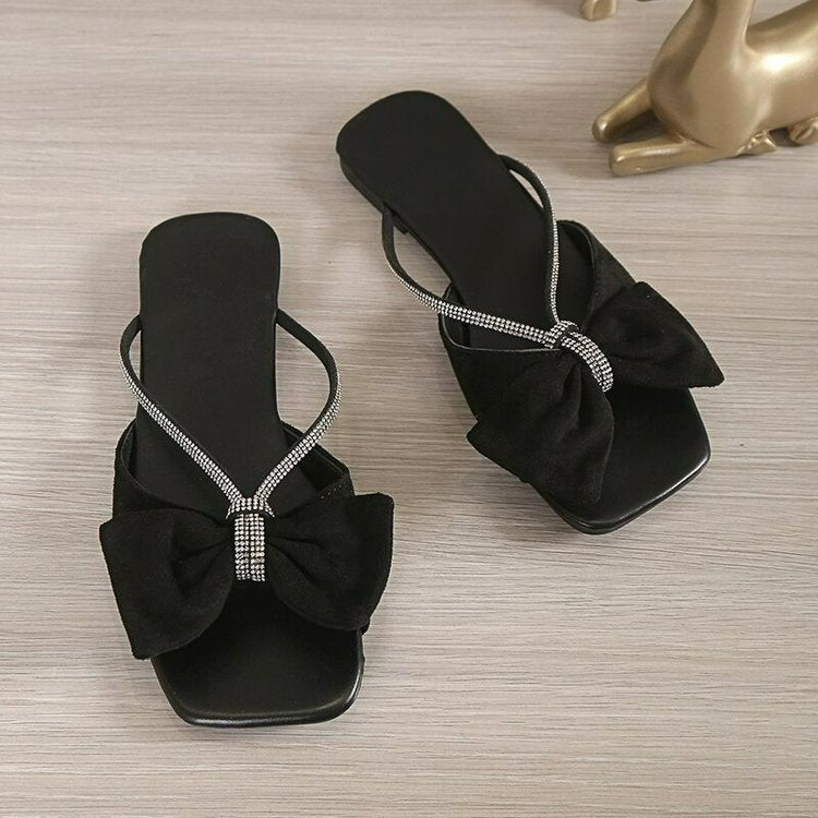 Sarah Express Women's Bow-Knot Slip-On Outdoor Slippers