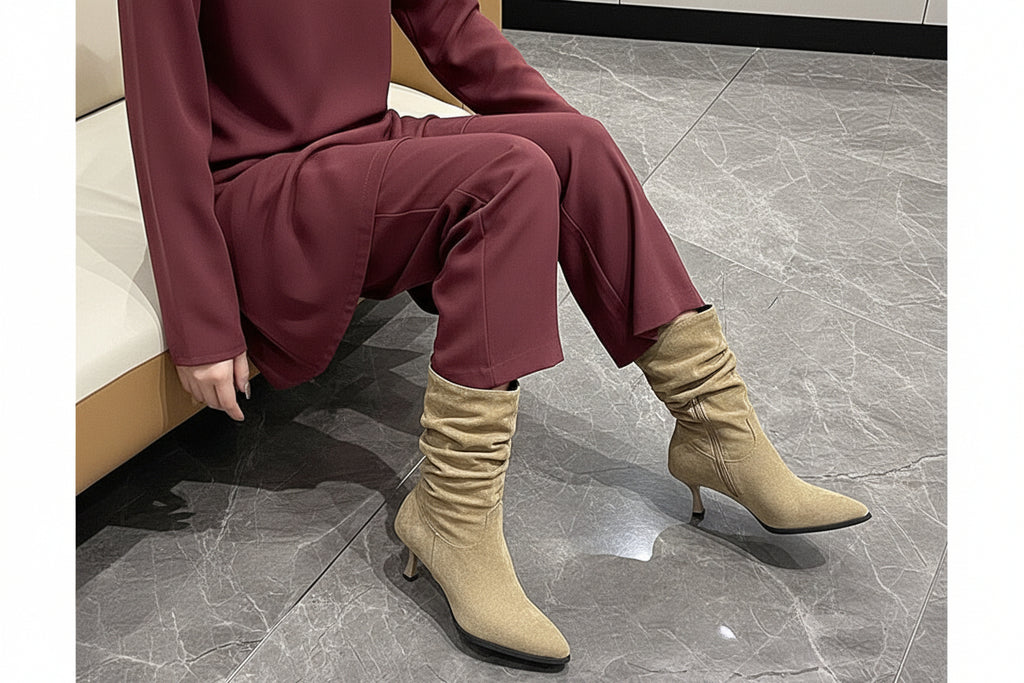 Sarah Express Pointed-Toe Stiletto Ankle Boots